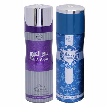 Tayyib Sehr Al Ayoon & Mozhela Non Alcoholic Deodorant Combo Pack of 2 x 200 ml